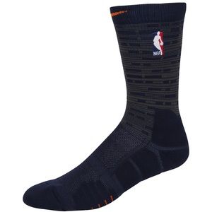 Men's NBA New York Knicks Nike Navy City Edition Elite Quick Crew Socks
